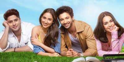 Four characters sat together in Ishq Vishk Rebound.