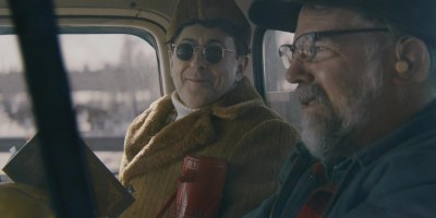 Perley and Weldon in the car in Drive Back Home.