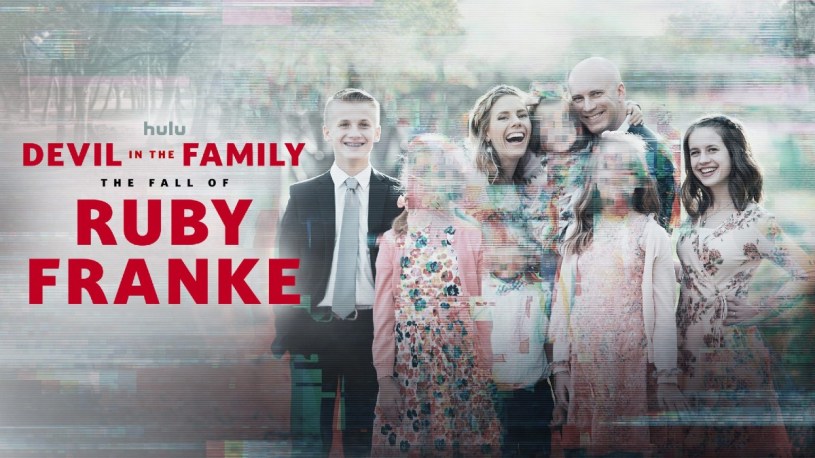 Cover art for the 8 Passengers documentary, Devil in the Family: The Fall of Ruby Franke.