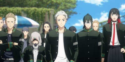 A group of characters stood together in Wind Breaker.