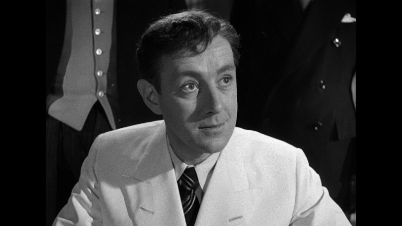 Alec Guinness as Sydney Stratton in The Man in the White Suit.